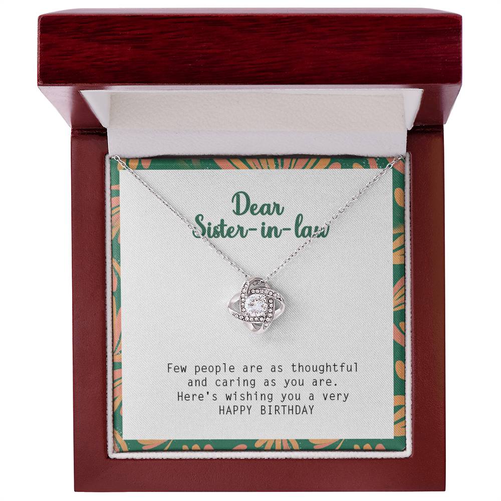 Happy Birthday Gift for Sister In Law - 925 Sterling Silver Pendant