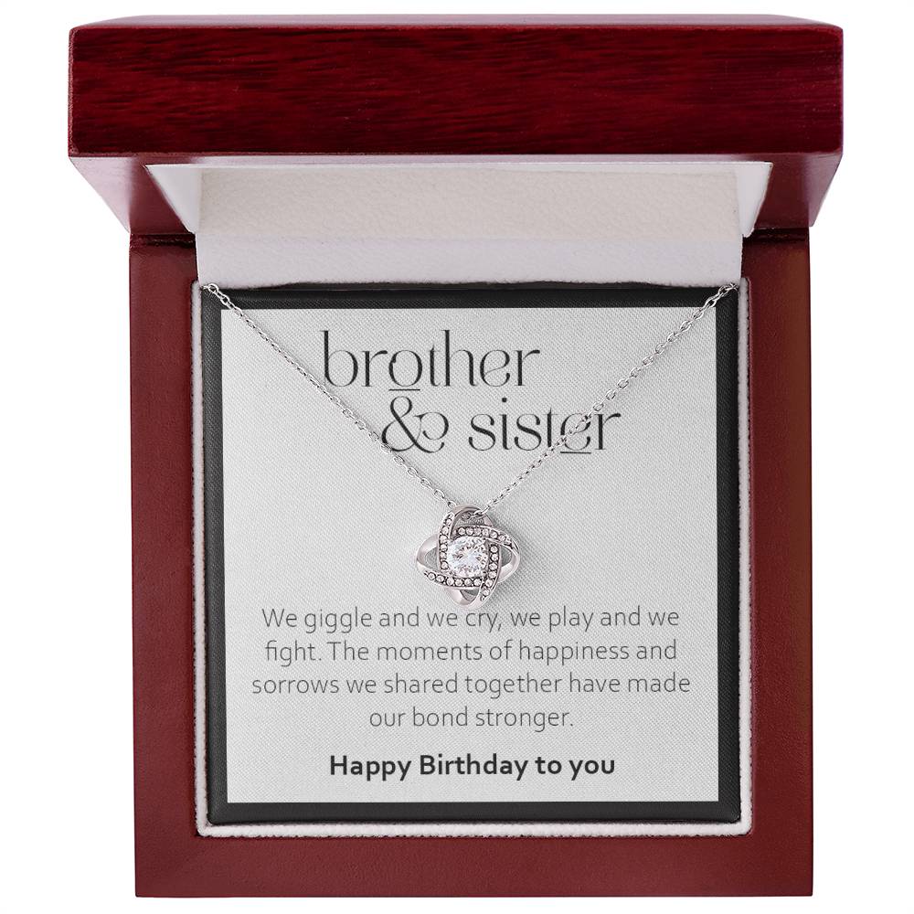Birthday Gift for Sister from Brother - 925 Sterling Silver Pendant
