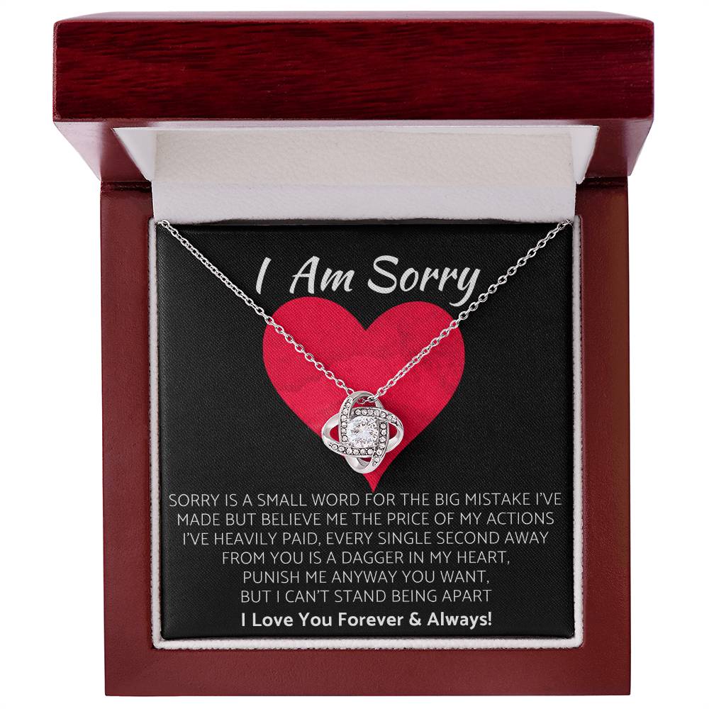 (Premium) Love Knot Necklace | I Am Sorry Gift for Your Love! ❤️