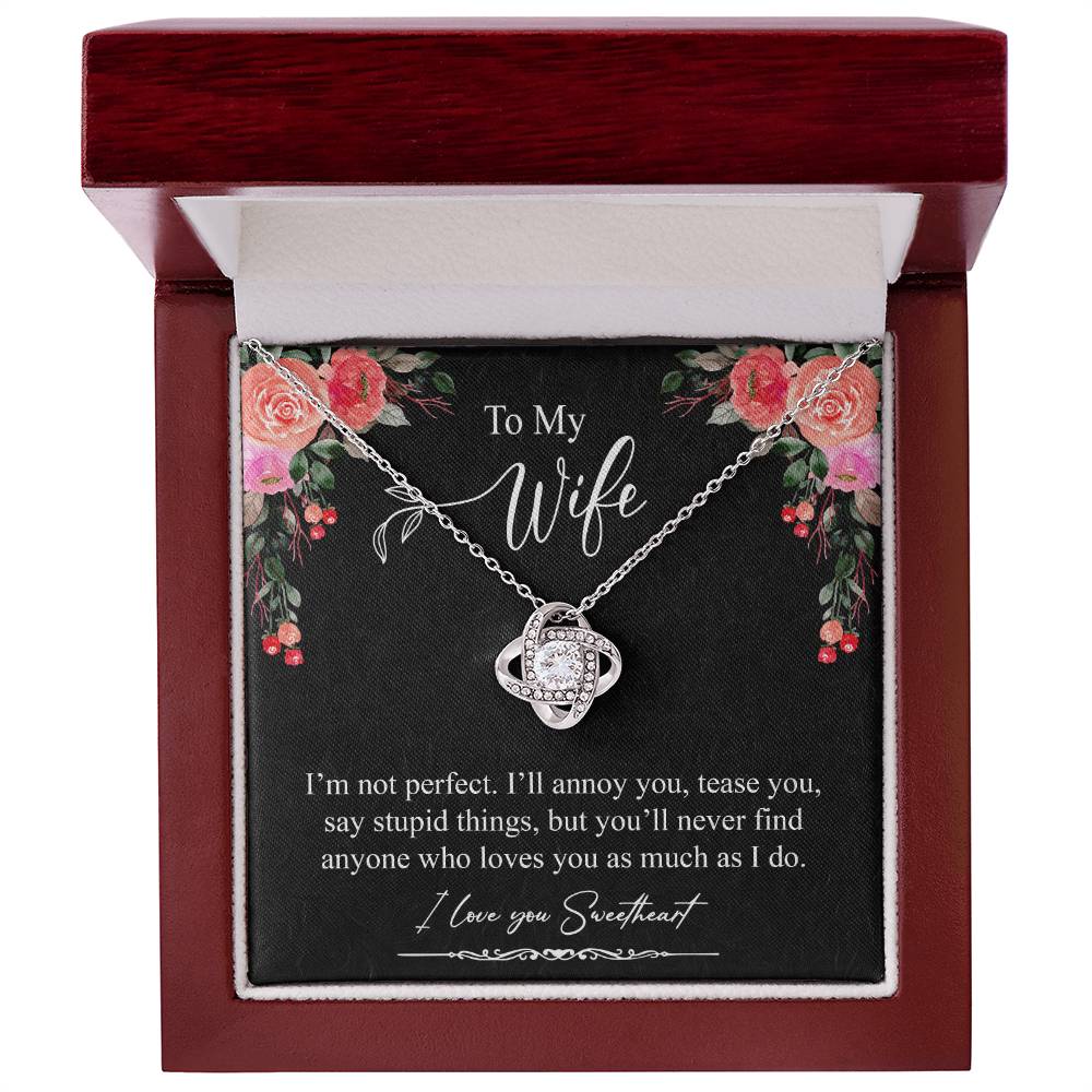 Gift For Wife Necklace - I am Not Perfect