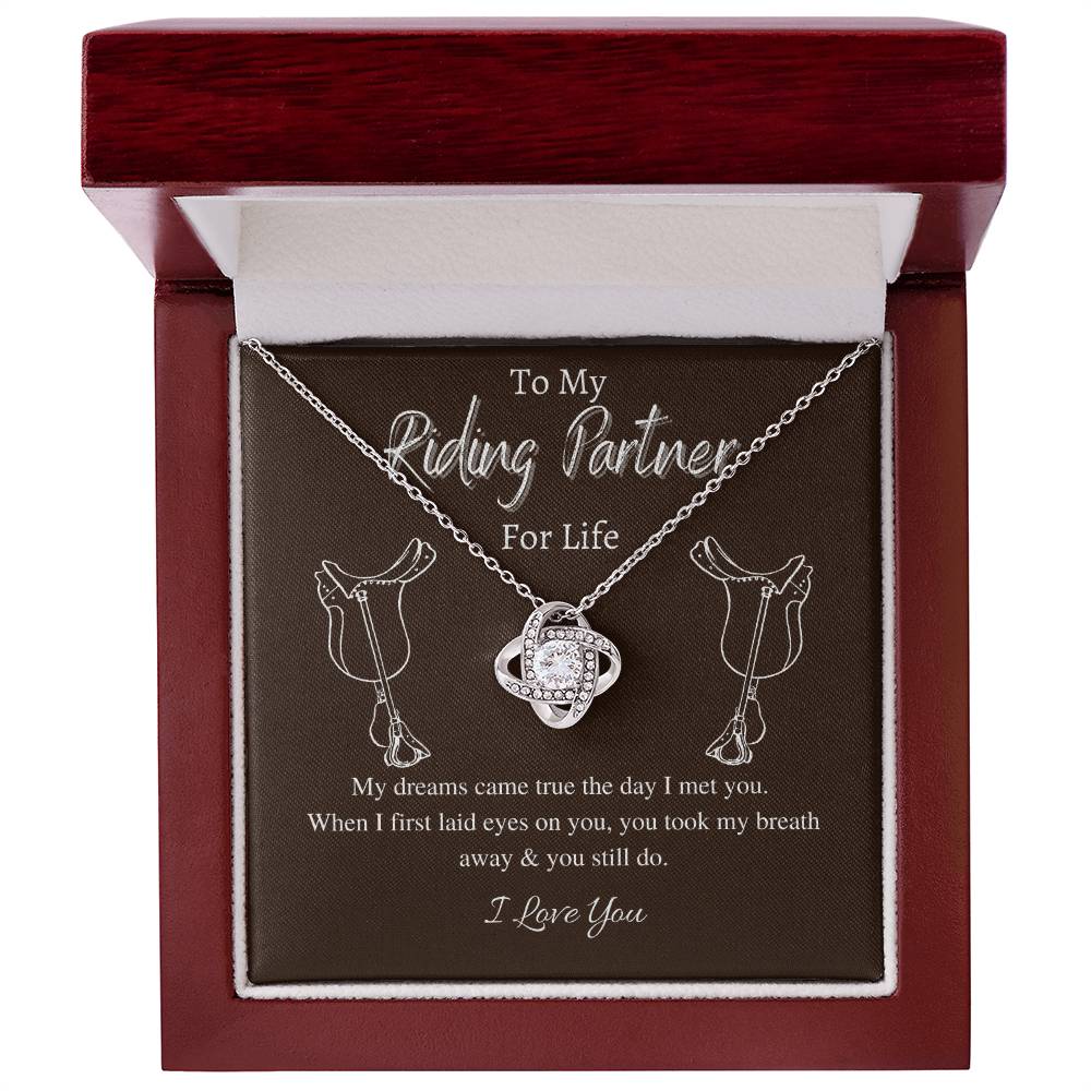 "You Still Do" Love Knot Necklace (Riding Partner Edition) - Together In Love & In The Saddle