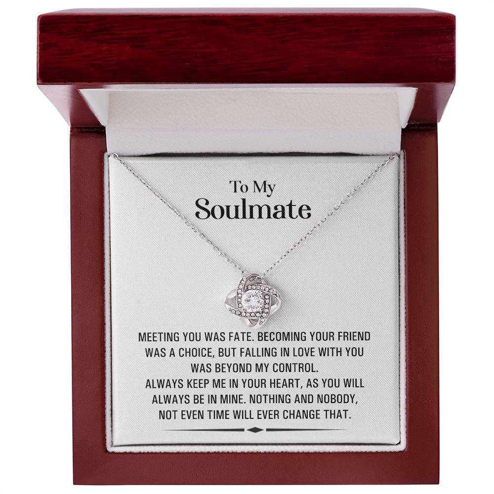 (Almost Gone!) Soulmate Necklace -Symbol of Endless Love – Perfect for Anniversary