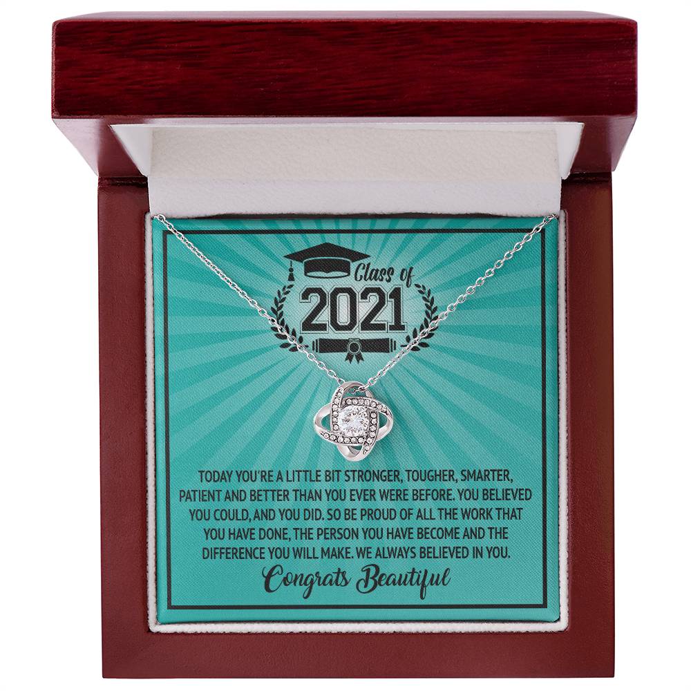(Almost Gone) Class of 2021 - Graduation Necklace - To My Daughter – Graduation Necklace Gift with Love & Pride
