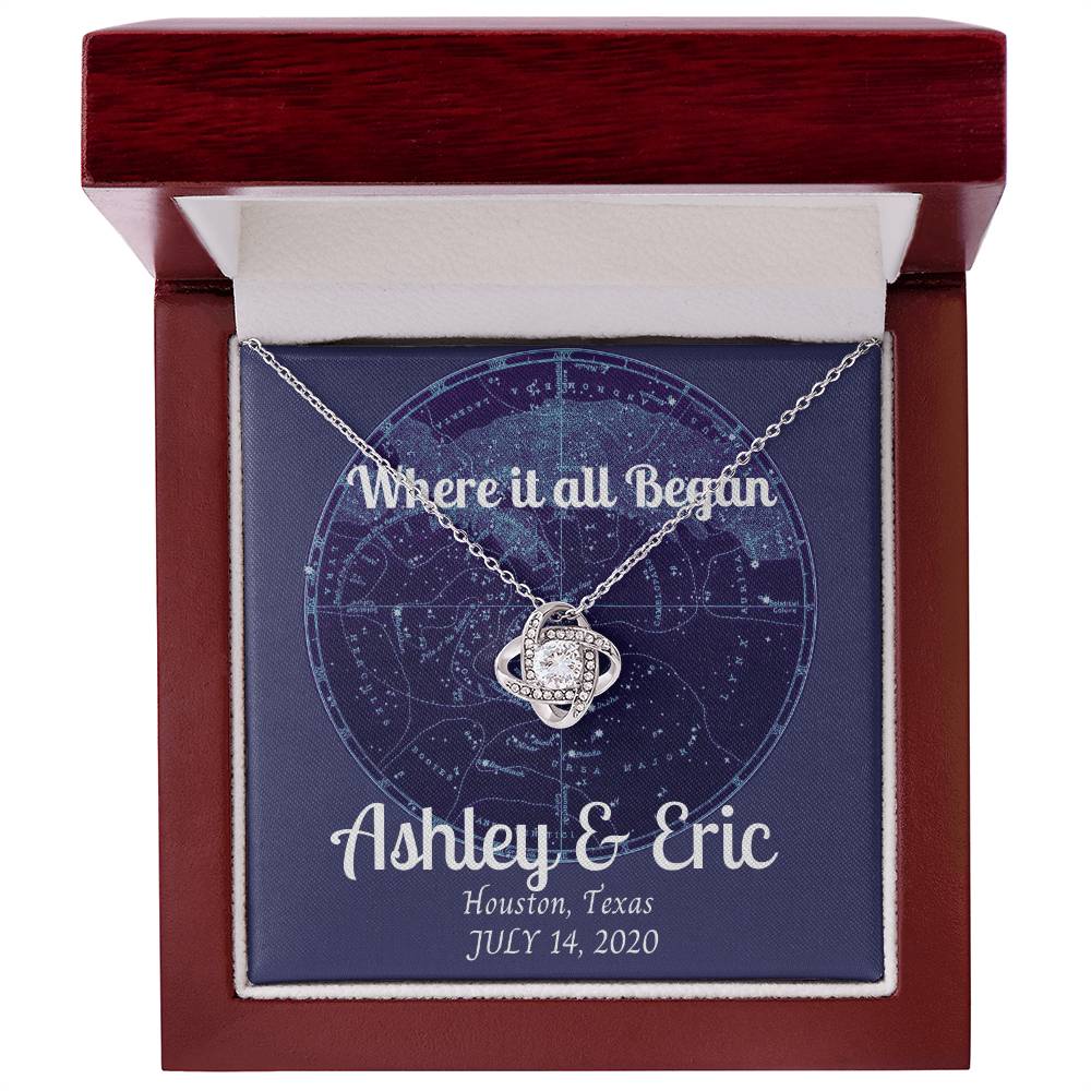 Anniversary Stars Lover Gift – Where it all began, our love written in the stars - Anniversary