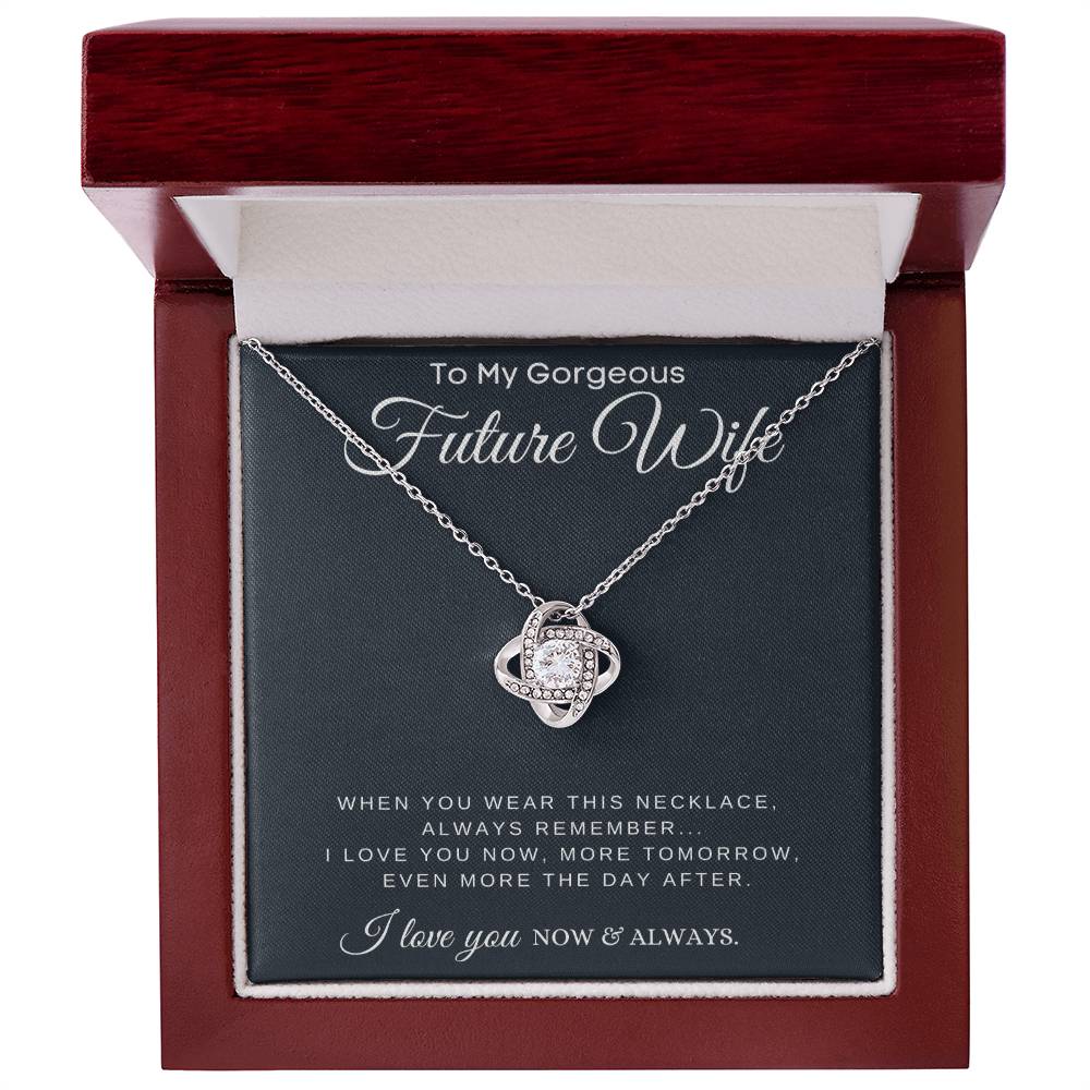 (Almost Gone!) Now & Always - Future Wife Heart Necklace - A Promise of Forever Love – Engagement Gift