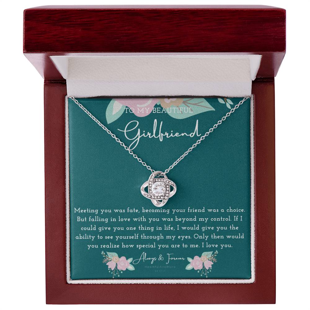 To My Girlfriend Necklace, Necklace for Girlfriend, Birthday Gift for Girlfriend, Valentine Gift for Girlfriend, Girlfriend Gifts