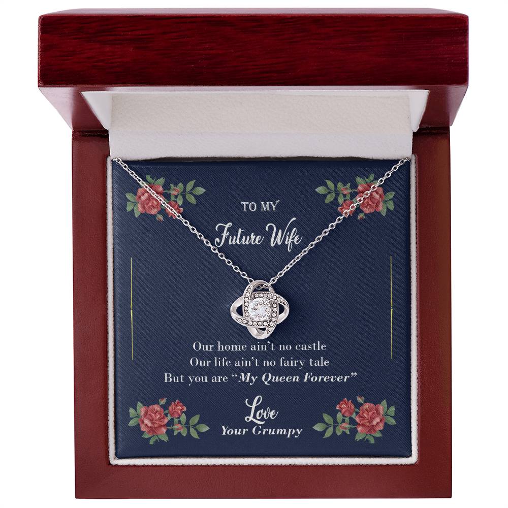 "Furute Wife" - Love Knot Necklace - To My Wife, Bride, Girlfriend