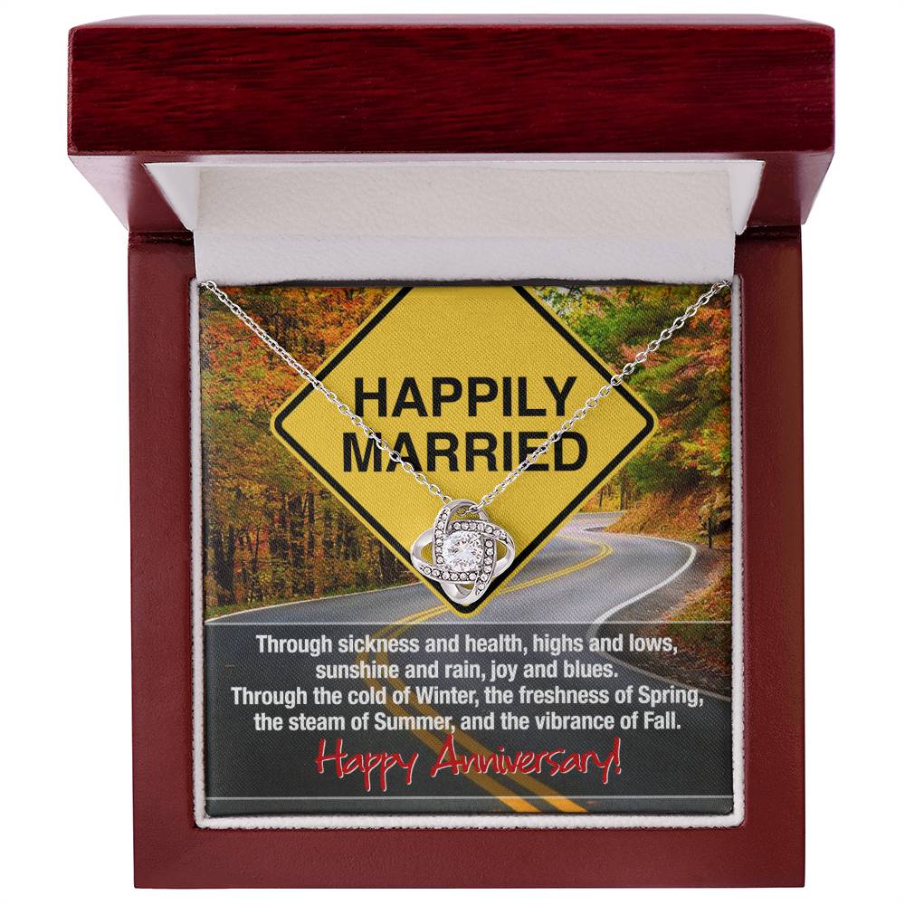 Happily Married Anniversary Necklace