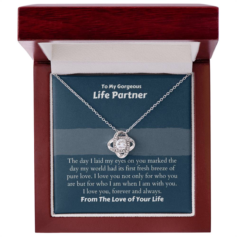 Gorgeous Life Partner Necklace - I love you, forever and always on Anniversary / Valentine’s Day