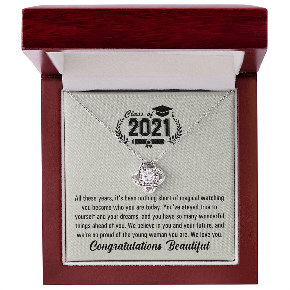 (Almost Gone!) Graduation Necklace - Class Of 2021 - To My Nephew – The Future Is Yours, Happy Graduation