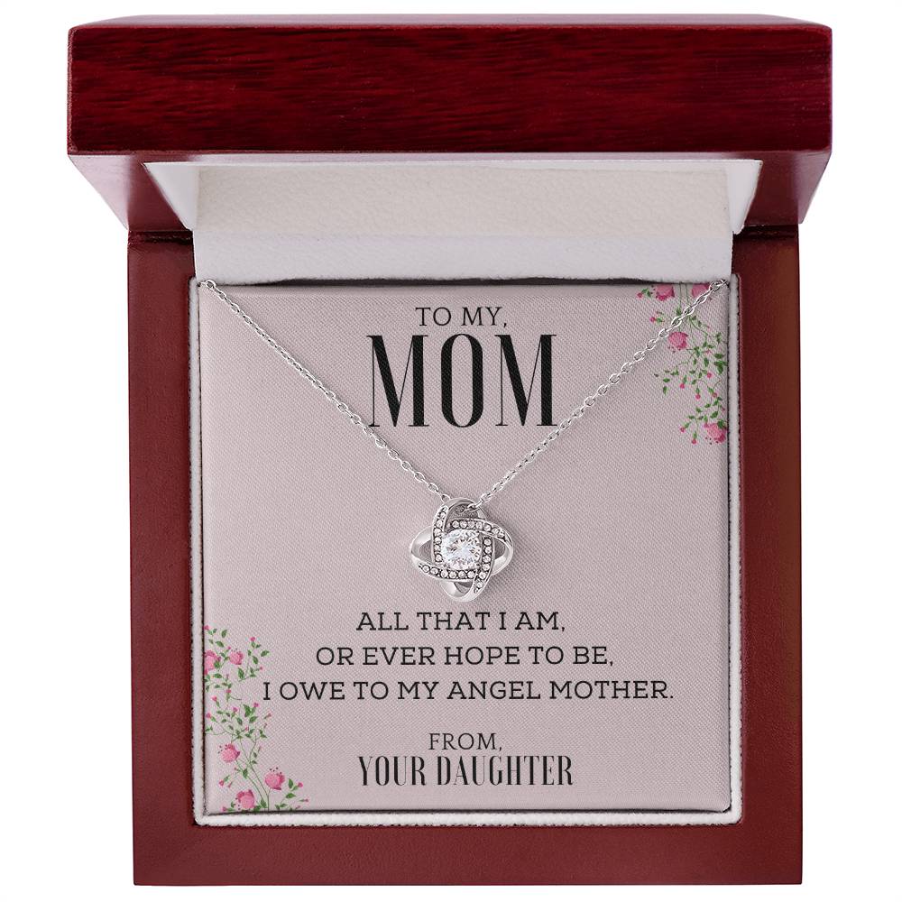 "All That I Am, or Ever Hope to Be, I Owe to My Angel Mother" | Necklace