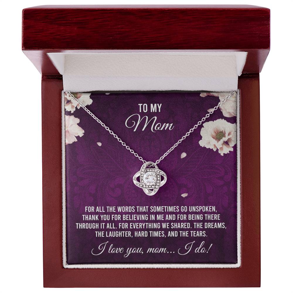 To My Mom - I Love You Necklace