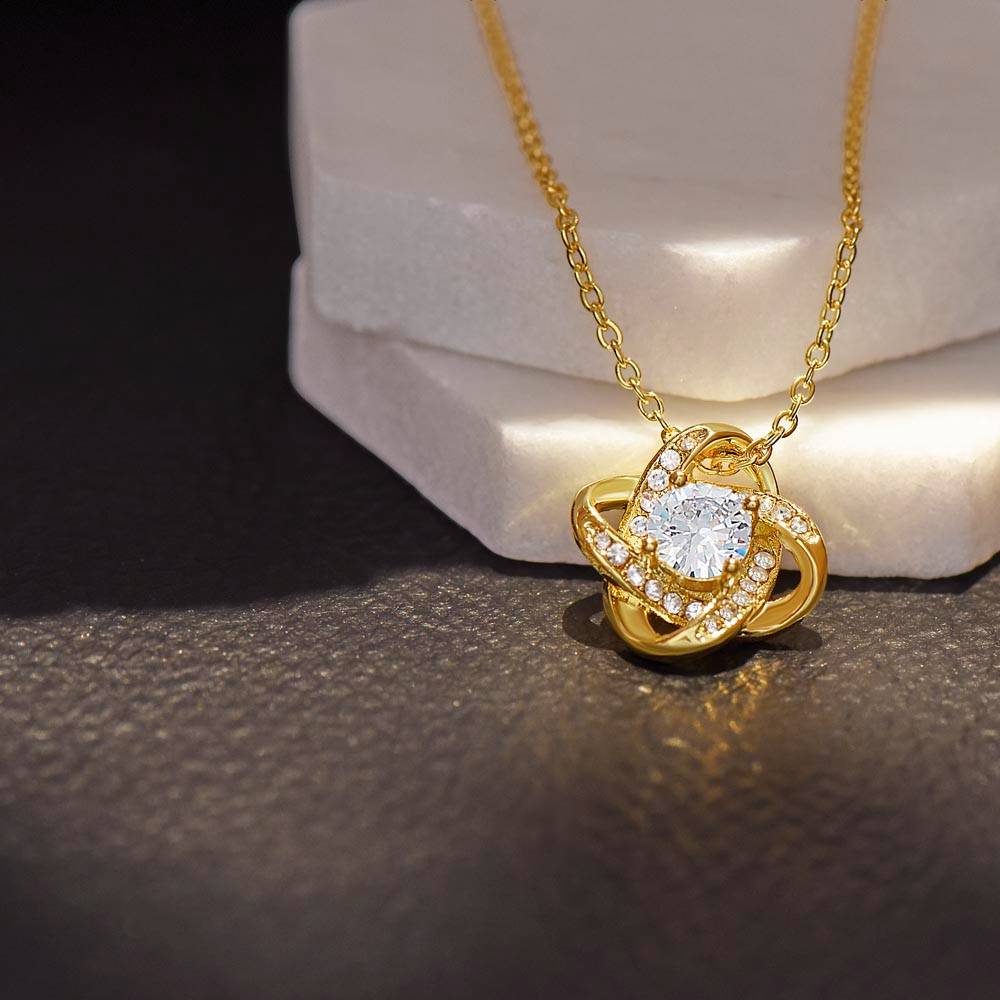 "A Gift for Graduation" Love Knot Necklace -  To My Graduation, Promotion - For Friends, Girlfriend, Sister