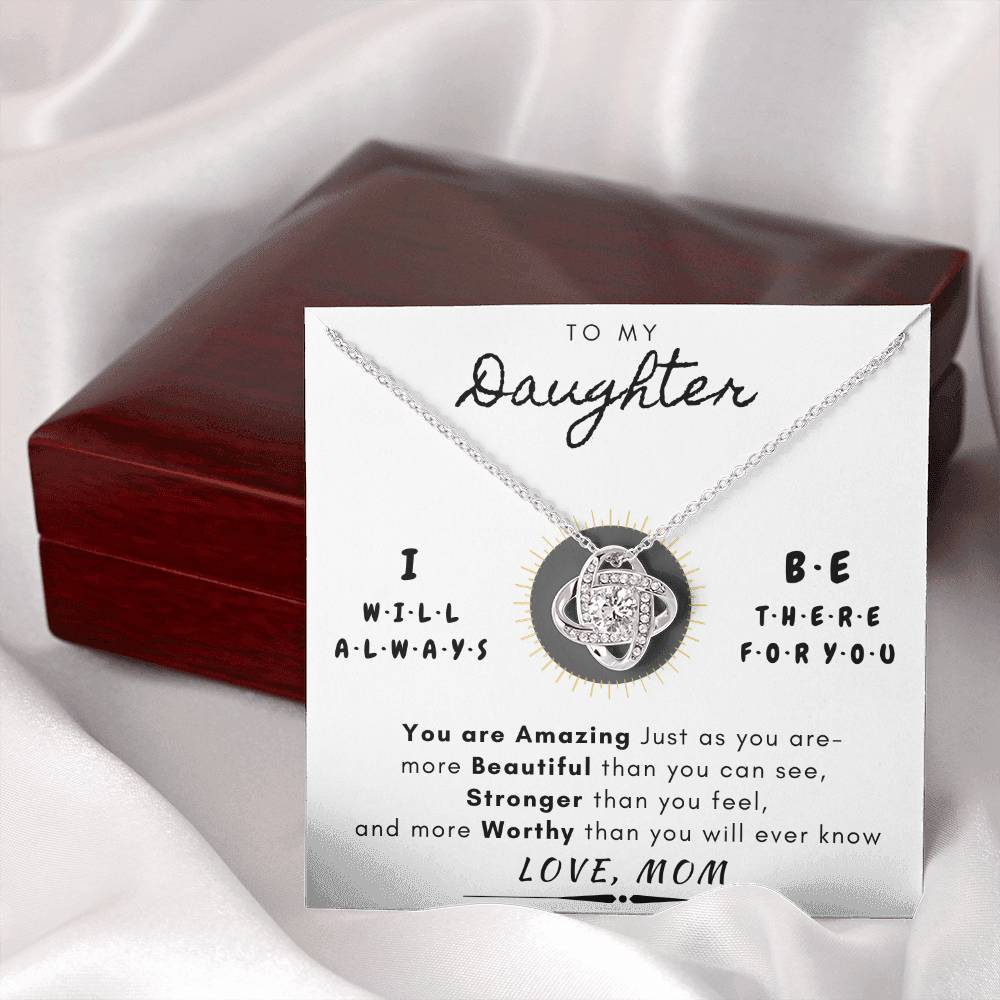 "To My Daughter" Always There for You Necklace Gift Set