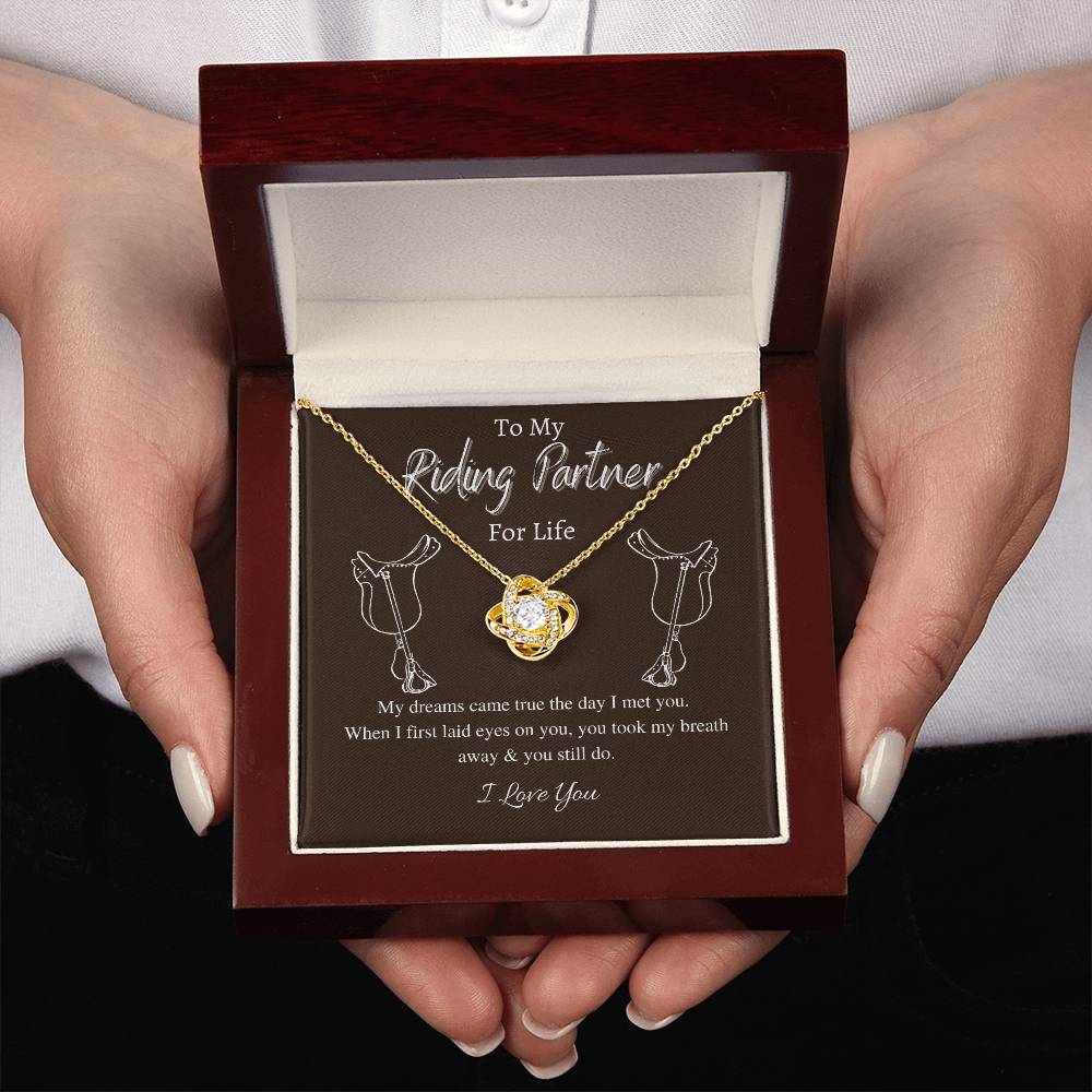 "You Still Do" Love Knot Necklace (Riding Partner Edition) - Together In Love & In The Saddle