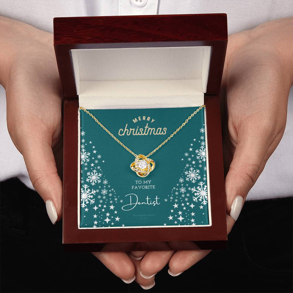 Christmas Gift for Dentist, Necklace Gift for Woman Dentist, To My Favorite Dentist, Merry Christmas, X-Mas Jewelry Gift for Dentist