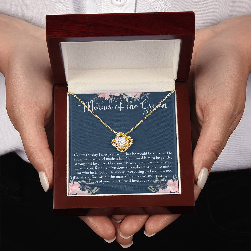 Mother of the Groom Gift Necklace, Wedding Gift, Bridal Party, Rehearsal Dinner, Man of My Dreams, Parent of Groom, Mother in Law Gift