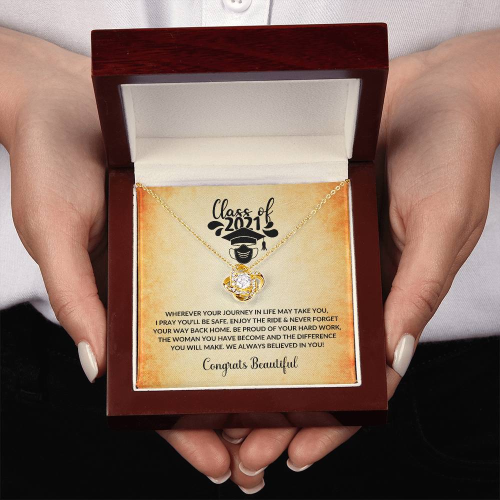 (Almost Gone) Class of 2021 - Always Believed In You - Graduation Necklace