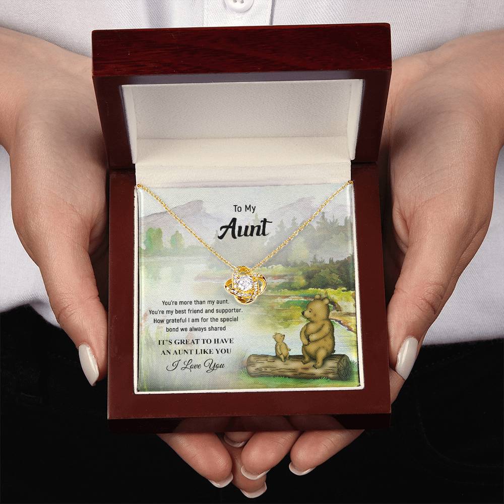 Necklace to My Aunt – It’s great to have an aunt like you - Mother’s Day