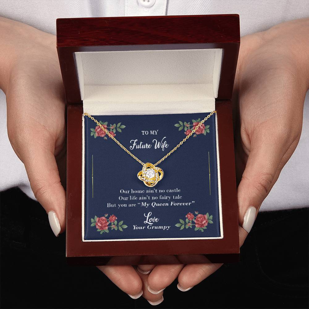 "Furute Wife" - Love Knot Necklace - To My Wife, Bride, Girlfriend