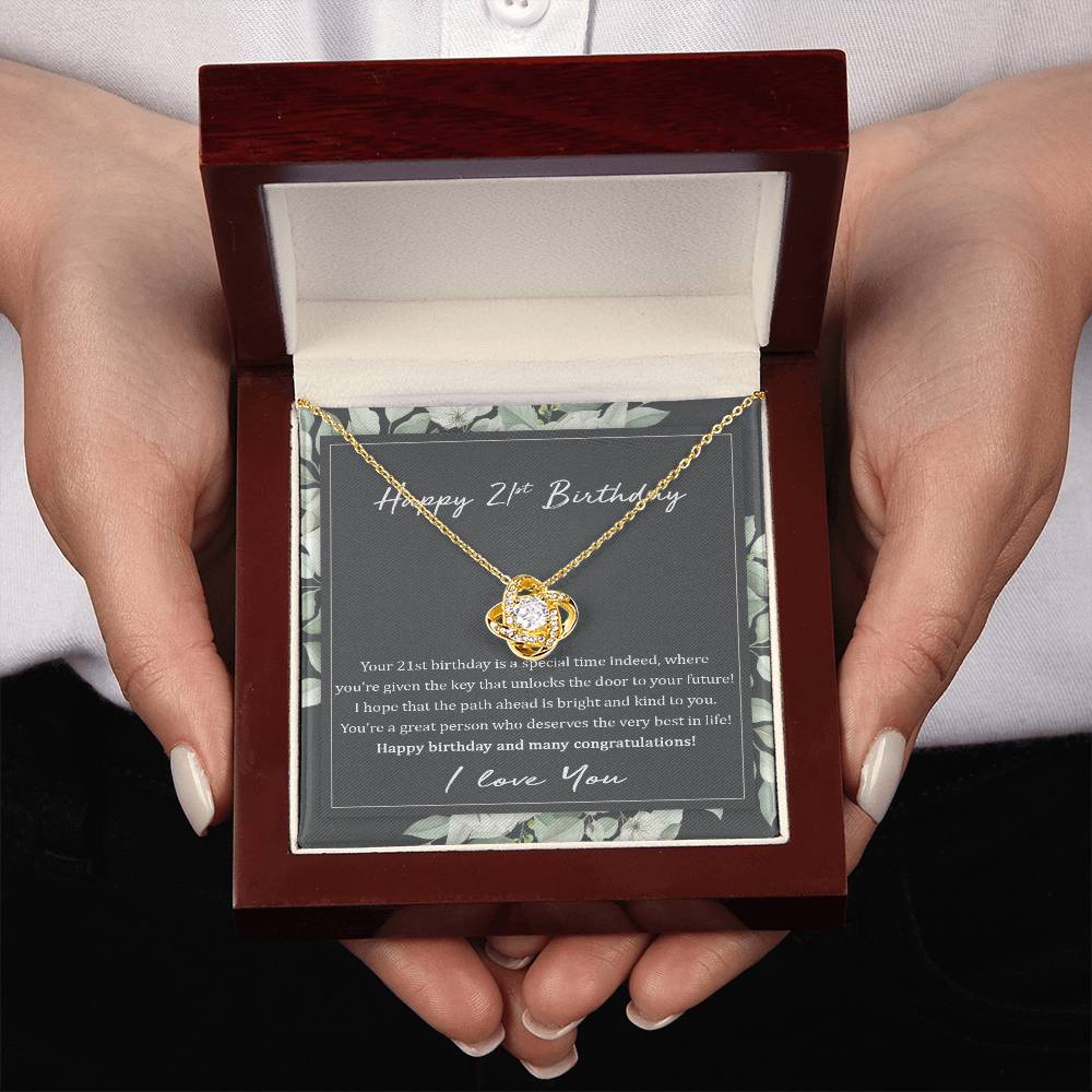 21st Birthday Gift Necklace: Birthday Gift For Daughter, Bestfriend, Niece, Granddaughter, Jewelry Gift For Her Birthday