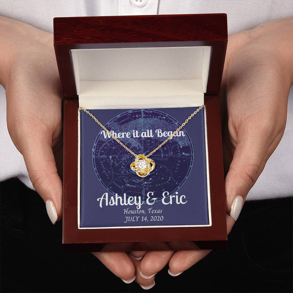Anniversary Stars Lover Gift – Where it all began, our love written in the stars - Anniversary