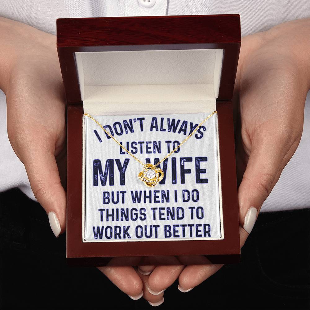 Funny Hubby are You in the Dog House  - Funny Listen to Your Wife Husband to Wife Gift Necklace Im Sorry Present