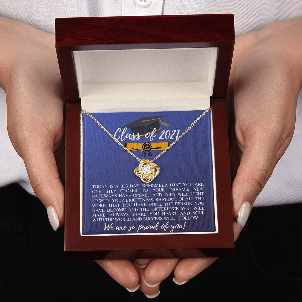 (Almost Gone ) Class of 2021 - Amazing Necklace - Gift To Graduation - The Journey Begins