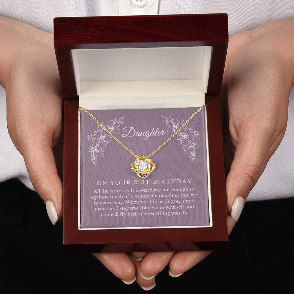 Daughter 21st Birthday Gift | Knot Necklace