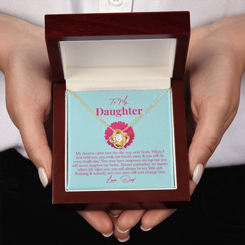 Dad Daughter Necklace - Always Remember, You’re My Little Girl on New Year’s Eve