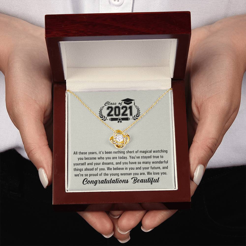 (Almost Gone!) Graduation Necklace - Class Of 2021 - To My Nephew – The Future Is Yours, Happy Graduation