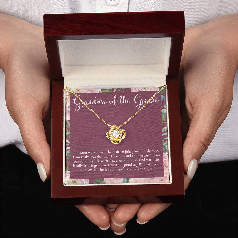 Grandmother of the Groom Gift Necklace, Grandma Wedding Gift, Nana, Bridal Shower, Rehearsal Dinner, Thank You Gift