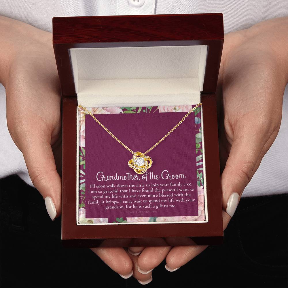 Grandmother of the Groom Gift Necklace, Grandma Wedding Gift, Nana, Bridal Shower, Rehearsal Dinner, Thank You Gift