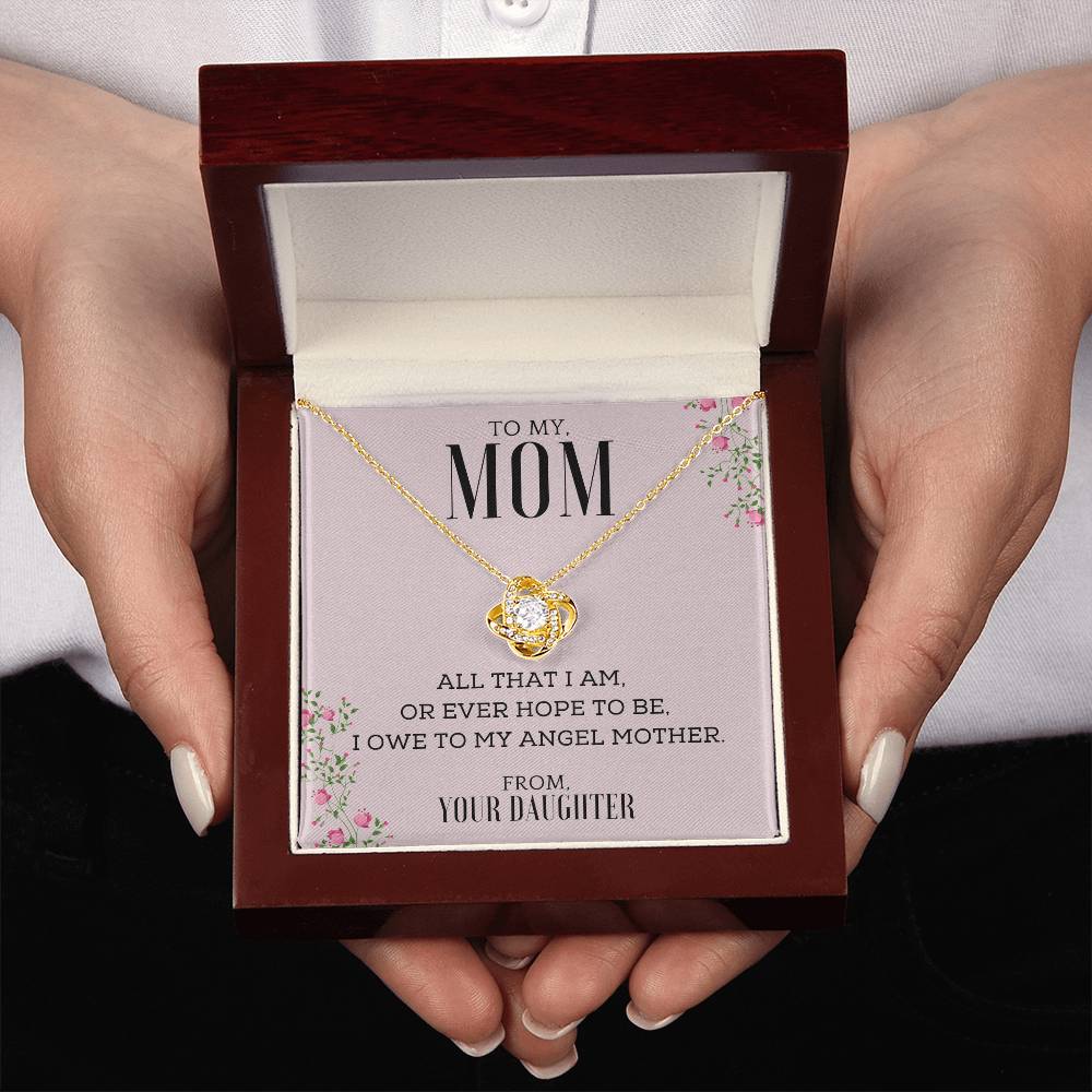 "All That I Am, or Ever Hope to Be, I Owe to My Angel Mother" | Necklace