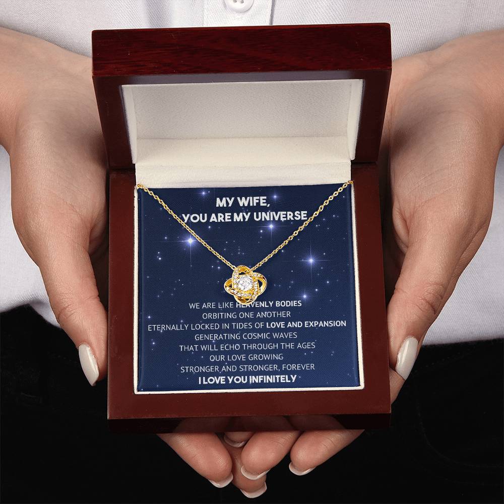 You Are My Universe - Necklace - To My Wife - My Eternal Love on Christmas