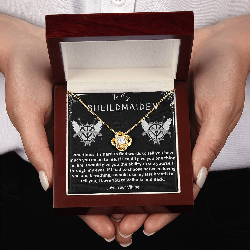 Shield Maiden Black Love Knot – Forever in my heart on the Birthday