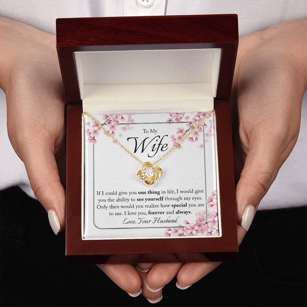 "One Thing" | Love Knot Necklace | Gift for Wife