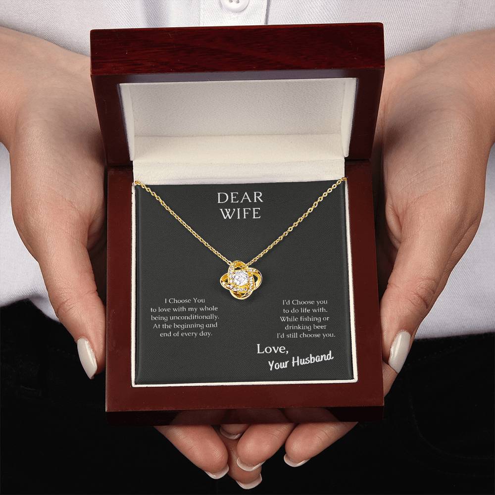 I Love You, Like Fishing and Beer | Great Gift Necklace for Your Wife.