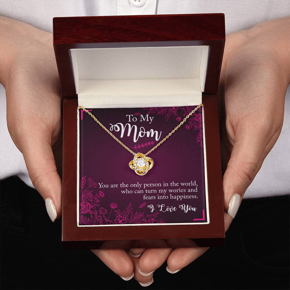 "A Special Bond" - the Love Knot Necklace -  To My Mom - Mother’s Day, Women’s Day, Thank You Gift