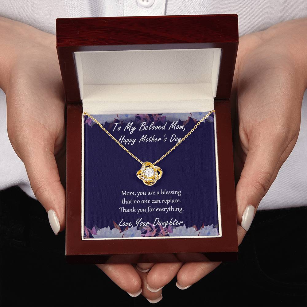 "Blessing" - Mother's Day Necklace -  To My Belong Mom - Happy Mother's Day