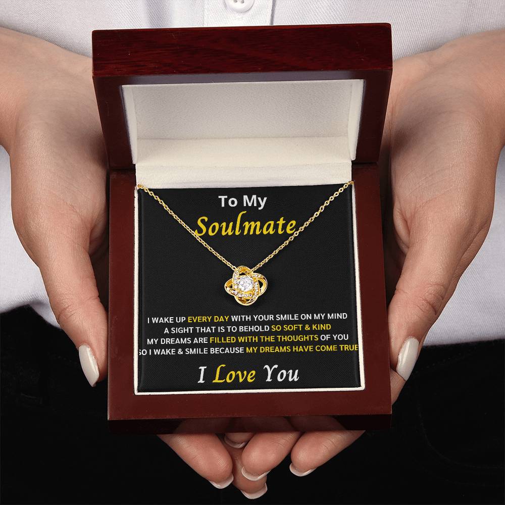 To My Soulmate Love Knot Gift Set 4 – My dreams came true with you - Romantic Gift