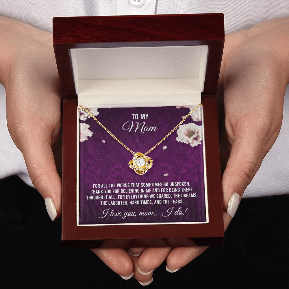 To My Mom - I Love You Necklace