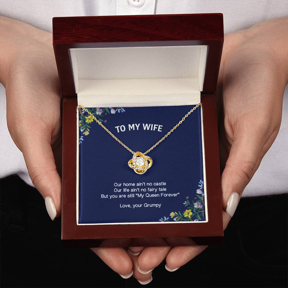 "My Wife" - Love Knot Necklace -  To My Wife – Forever & Always