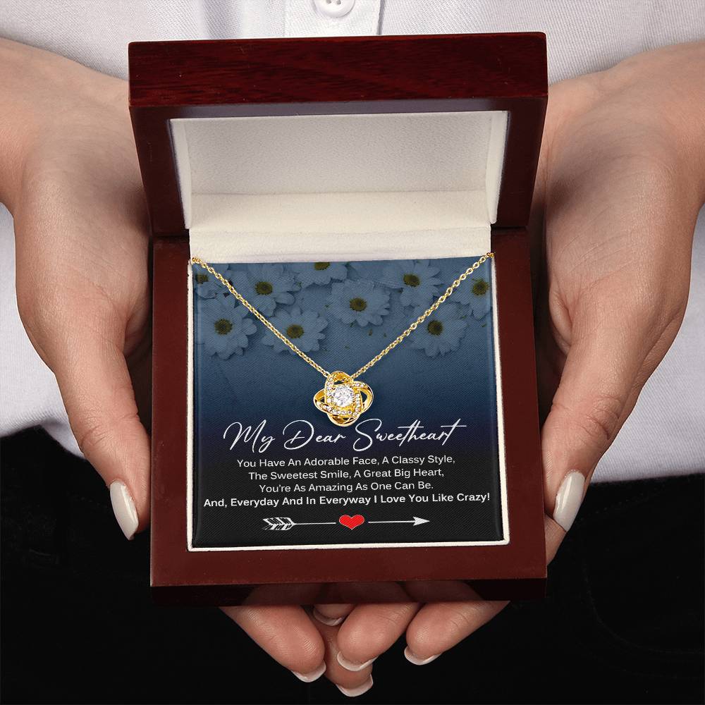 My Dear SweetHeart Necklace - I Love You Like Crazy