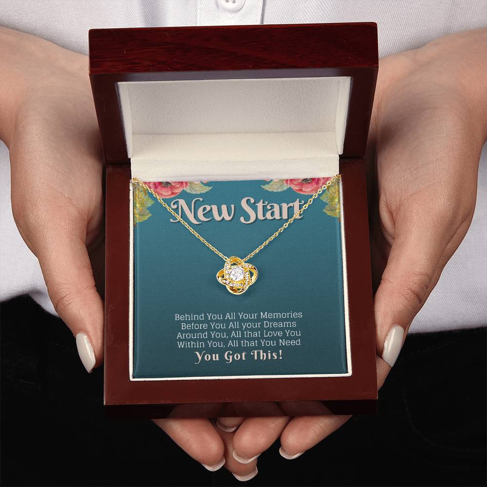 New Start You Got This Strength Knot Neckalce