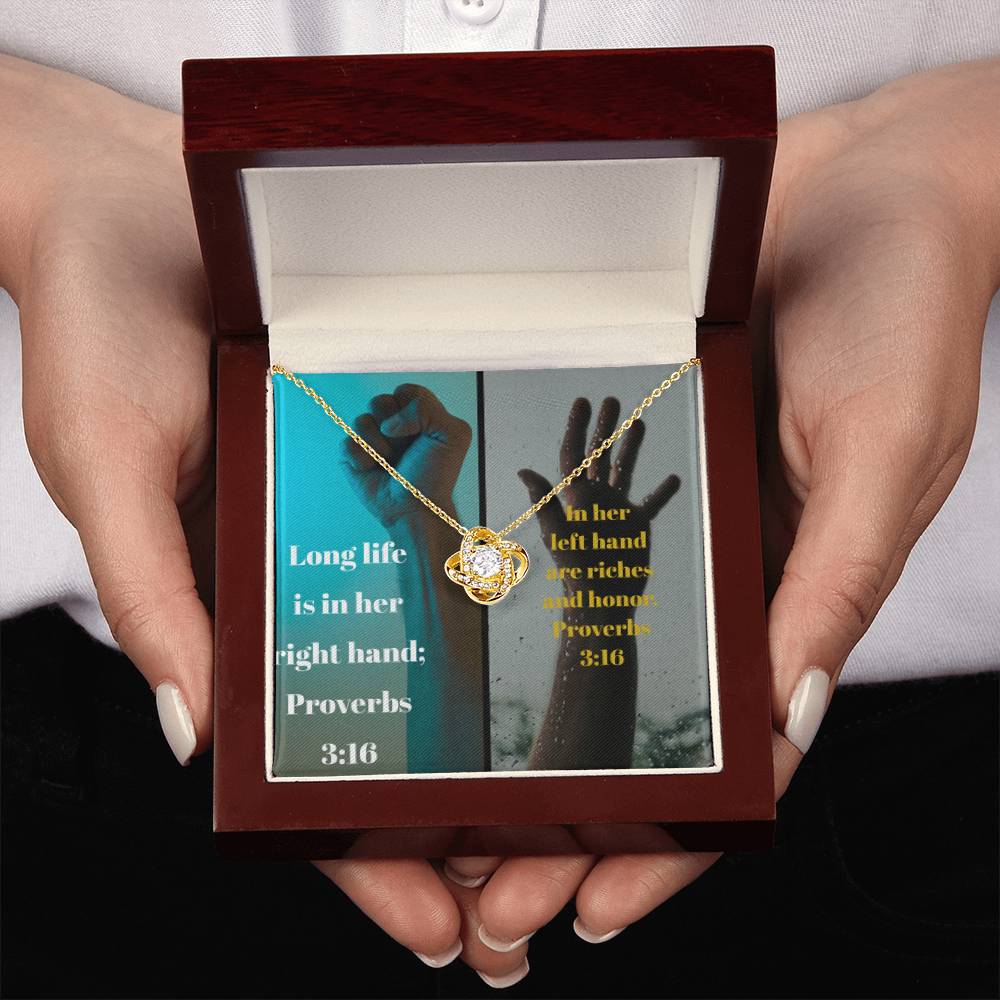 IKE MENS Collage Proverbs Jewelry - Riches of Love and a Long Life Together on Thanksgiving