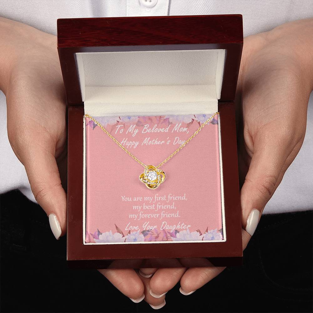 "First Friend" - Mother's Day Necklace - To My Beloved Mom, Girlfriend, Wife, Sister