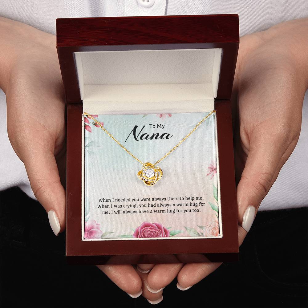 Love Knot Necklace For Nana - A Hug in Every Moment on New Year