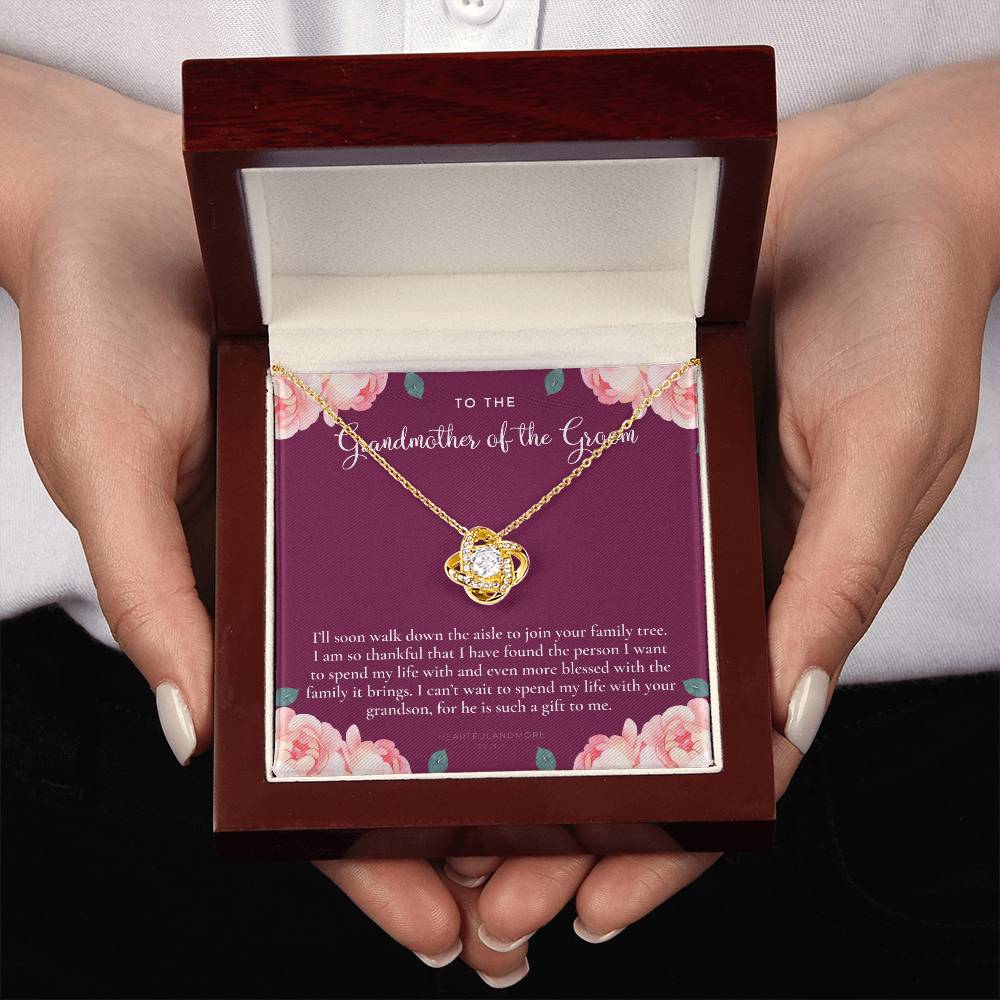 Grandmother of the Groom Gift Necklace, Grandma Wedding Gift, Nana, Bridal Shower, Rehearsal Dinner, Thank You Gift