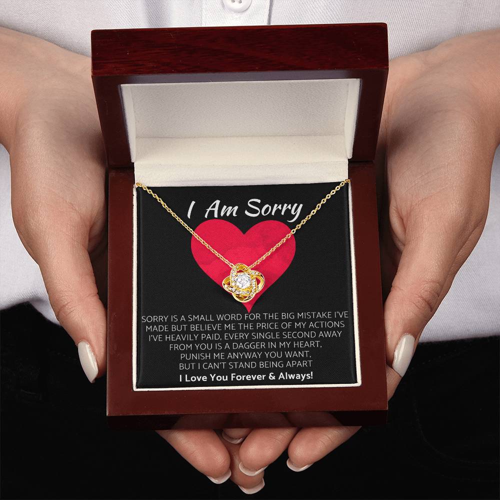 (Premium) Love Knot Necklace | I Am Sorry Gift for Your Love! ❤️